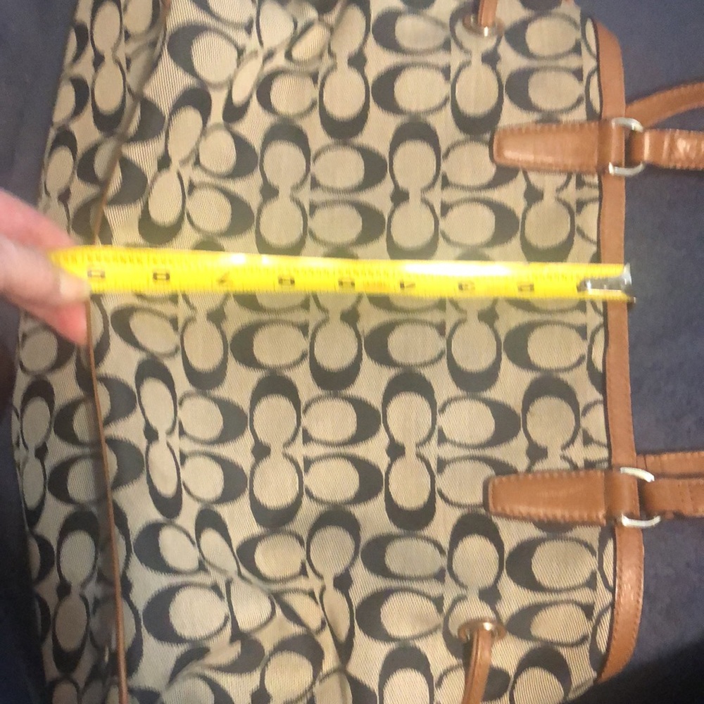 Gently Used Coach Signature Python Stripe Purse-W… - image 8